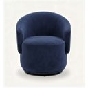 Ver imagem 2 de Poltrona Decorativa Giratória Sala de Estar Recepção Jasmine Suede