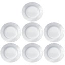 Ver imagem 1 de Kit 7 Pratos Fundos Duralex Opaline Pétala 23,5cm Brancos Nadir Figueiredo
