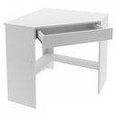 Ver imagem 3 de Mesa Escrivaninha de Canto 1 Gaveta Branco Me4169 - Tecno Mobili