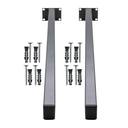 Ver imagem 1 de Suporte para Pia de Parafusar 2 Un Mão Francesa 50cm Preto Grapa Parede Granito Balcão Microondas