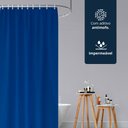 Ver imagem 2 de 1 Cortina Box Banheiro PVC Grossa Antimofo Ilhós Az 140x200