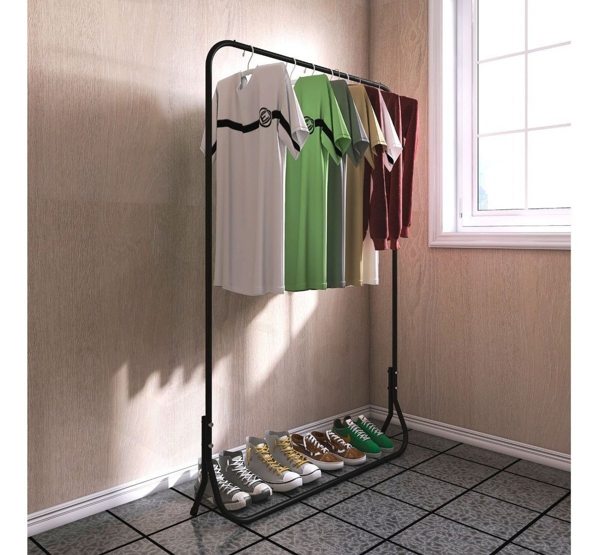Arara Para Roupa 130 cm Nova Decor Arara para roupas - 5