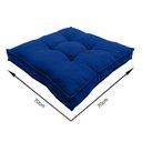 Ver imagem 4 de Almofada Futon Decoração 70x70 Cm Azul Royal