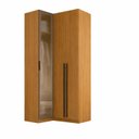 Ver imagem 2 de Guarda-roupa de Canto Reto 3 Portas 1 Reflecta Altezza Marrom Freijó