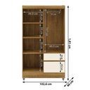Ver imagem 4 de Guarda-Roupa Solteiro 4 Portas 2 Gavetas Panama