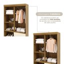 Ver mais imagens de Guarda-Roupa Solteiro 4 Portas 2 Gavetas Panama