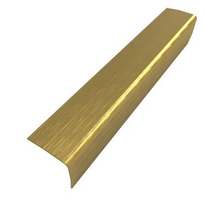 Perfil Cantoneira de Aço Inox 304 - Escovado, Dourado - 20 X 20 X 2m