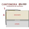 Perfil Cantoneira de Aço Inox 304 - Escovado, Dourado - 20 X 20 X 2m - 4