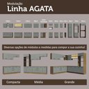 Ver imagem 3 de Balcão Agata 3 Gavetas MDP 40cm Cinza Madesa