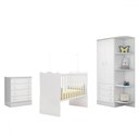 Ver imagem 2 de Quarto Infantil Completo Estrela 2 Portas 7 Gavetas Branco - Pnr Móveis
