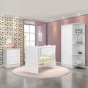 Ver imagem 1 de Quarto Infantil Completo Estrela 2 Portas 7 Gavetas Branco - Pnr Móveis