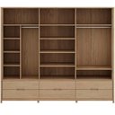 Ver imagem 6 de Guarda Roupa Casal Benton F06 6 Portas de Bater 6 Gavetas Madeira Maciça Tauari Lyam Decor