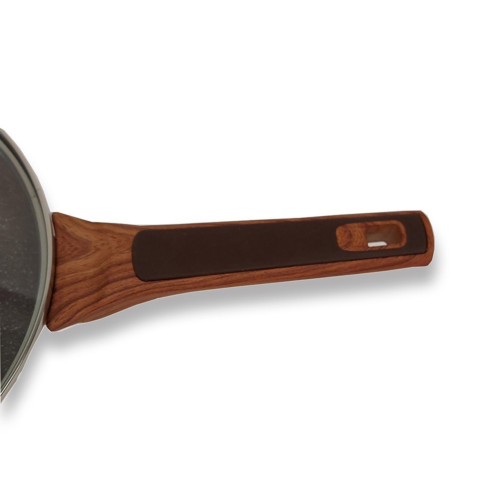 Frigideira pó de mármore com tampa 26cm - 2