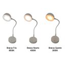 Ver imagem 6 de Luminaria Abajur de Mesa 3 Tons Led Touch Bateria Recarregavel Usb Flexivel Casa Sala Quarto Cabecei