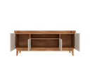 Ver imagem 2 de Rack Adria 1.6 para Tv até 60 Polegadas Moderno Espaçoso e Elegante - 5 Cores:off White/cedro
