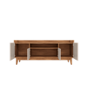 Ver imagem 2 de Rack Adria 1.6 para Tv até 60 Polegadas Moderno Espaçoso e Elegante - 5 Cores:off White/cedro