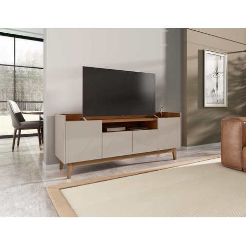 Rack Adria 1.6 para Tv até 60 Polegadas Moderno Espaçoso e Elegante - 5 Cores:off White/cedro