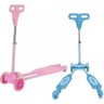 Patinete Infantil 4 Rodas e 4 Niveis de Altura Abre e Fecha - Azul - 1