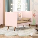 Ver imagem 6 de Conjunto Quarto Infantil Retro Berço e Comoda Rosa Bogota com Colchao