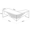 Ver imagem 4 de Mesa Escritório em L 200cm Lado Esquerdo A06 - Mpozenato Executiva