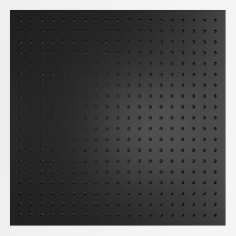 Painel Acústico Absorvedor Decorativo Skal08 60x60mm Maestra:preto