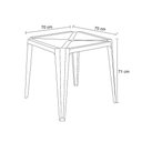 Ver imagem 2 de Mesa Plástica Empilhável Bar Branca 70x70x71 Cm Pisani