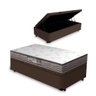 Cama Box Baú + Cabeceira Cassis e Colchão Solteiro Ortobom Light D23 88cm - 3