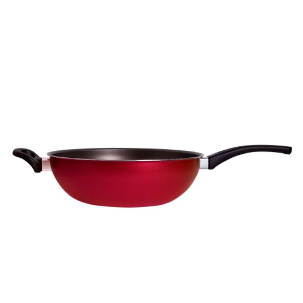 Frigideira Wok Nobre 28 Sem Tampa - Eirilar Vermelho escuro - 5