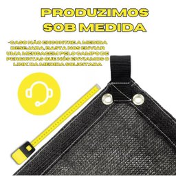 Tela Sombrite Lona Sombra Solar 80% 3x6 Bainha Ilhós Fortes - 5
