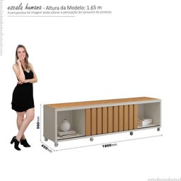 Rack para Tv 1.80cm 75 Polegadas Brise 1.8 Edn Fendi/freijo - 4