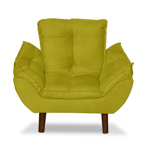Mini Poltrona Cadeira Opala Infantil de Criança Suede