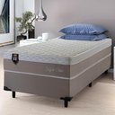 Ver imagem 1 de Conjunto Cama Box Solteiro Sheffield 88x188x65 c/ Molas Ensacadas