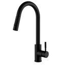 Ver imagem 1 de Torneira Misturador Monocomando Extensível Cozinha Gourmet de Bancada Aço Inox 304 Preta Brinovar