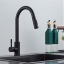 Ver mais imagens de Torneira Misturador Monocomando Extensível Cozinha Gourmet de Bancada Aço Inox 304 Preta Brinovar