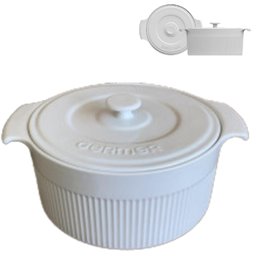 Assadeiras e Travessas Refratarias de Porcelana Branca 4un Germer - 3