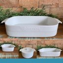 Ver imagem 2 de Assadeiras e Travessas Refratarias de Porcelana Branca 4un Germer