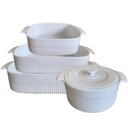 Ver imagem 1 de Assadeiras e Travessas Refratarias de Porcelana Branca 4un Germer