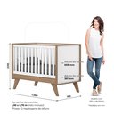 Ver imagem 4 de Berço Mini Cama 3 em 1 Branco/Jequitibá HP Noah