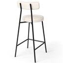 Ver imagem 6 de Banqueta Baixa para Cozinha Sala de Jantar Bar Bancada Milão L02 Linho Cru - lyam decor Lyam Decor B