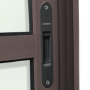 Ver imagem 6 de Porta Correr Integ.2F.Móv.220x120 Elite c/Fecho Autom V.Lis.Marrom Corten Brimak
