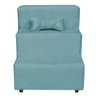 Escadinha Pet Escada Cachorro Pequeno 3 Degraus Veludo Azul Turquesa - 2