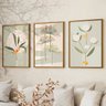 Quadro Decorativo 3 Telas Florais Diversos Tamanhos - 1