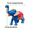Ver imagem 3 de Elefante Indiano 15 Cm Pintado Loja da Índia Elefante de Laka Feito na Índia