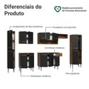 Ver imagem 5 de Armário de Cozinha Completa 325cm Rustic/preto Emilly Madesa 07