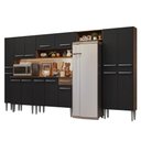 Ver imagem 3 de Armário de Cozinha Completa 325cm Rustic/preto Emilly Madesa 07