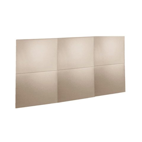 Painel de Cama Box Estofada Casal/Queen Lucca (6 Unidades) Linho Bouclê Creme - Rufato