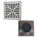 Ver imagem 2 de Ralo Pluvial 20x20 Alumínio Concova Coletor Marrom Saída Baixa para Tubo de 100mm