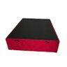 Cama Box Baú Viúvão Blindado Suede Vermelho Com 128Cm de Largura - 2