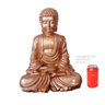 Escultura Buda Em Gesso Maciço Tamanho Grande 39cm, 7kg, decoração Zen - 5