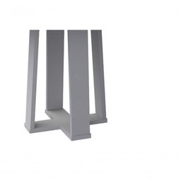 Mesa de Jantar Valencia 1350x1350 Off White/preto - Ceval - 2